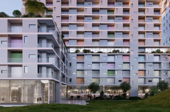 Tirane, shitet apartament 1+1 Kati 2, 73 m² 109.500 € (MOA RESIDENCE - Unaza e Re)
