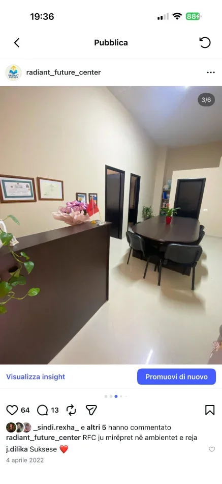 Tirane, shitet dyqan Kati 0, 72 m² 140.000 € (Fresku, ne zonen e Restorantit.)