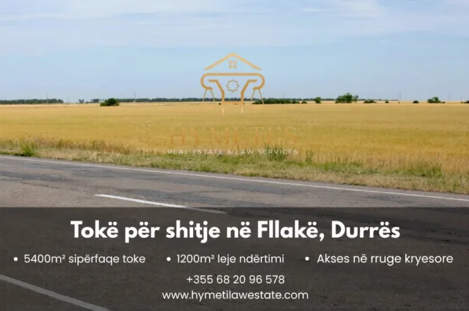 Durres, shitet toke , 5.200 m² (Fllakë, Durrës)