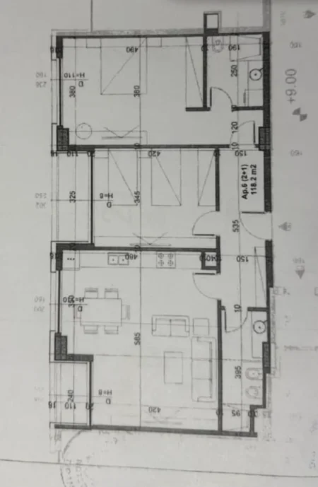 Tirane, shitet apartament 2+1+Ballkon Kati 3, 116 m² 180.000 € (Bulevardi I ri)