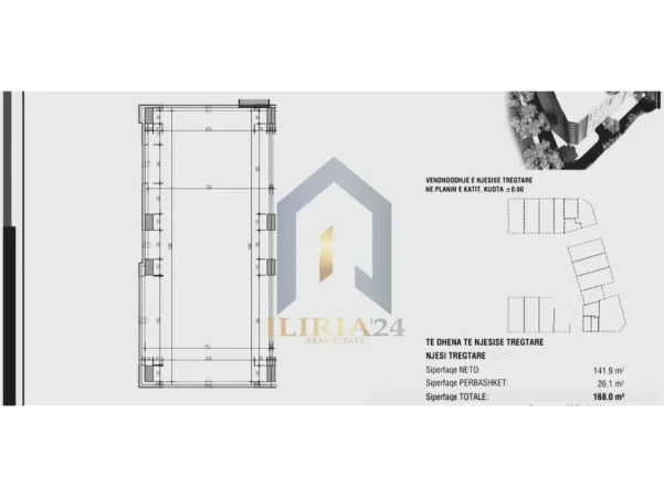 Tirane, jap me qera ambjent biznesi Kati 0, 168 m² 3.000 € (Ambient Biznesi per qira tek Kompleksi "Urban Gate" Astir)