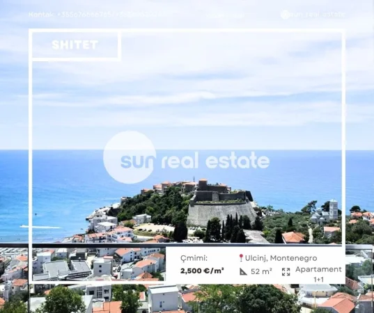 Ulqin, shitet apartament 1+1+Ballkon Kati 4, 52 m² 130.000 € (ULQIN)
