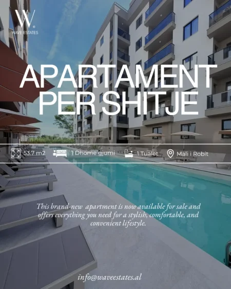 Mali Robit, shitet apartament 1+1 , 60 m² 88.000 € 