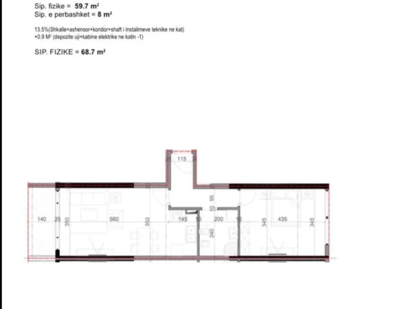 Shengjin, shitet apartament 1+1+Ballkon Kati 9, 68 m² 92.745 € (Shengjin)