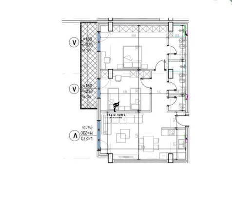 Tirane, shitet apartament 2+1 Kati 6, 136 m² 232.000 € (KODRA E DIELLIT 2)