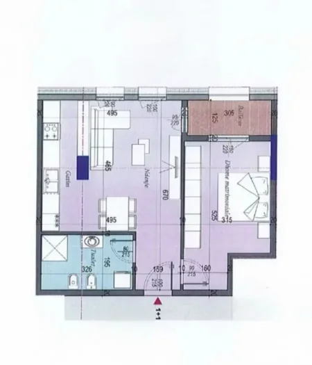 Tirane, shitet apartament 1+1 Kati 2, 71 m² 107.101 € (Dritan Hoxha)