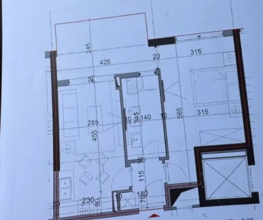 Shengjin, shitet apartament 1+1 Kati 2, 63 m² 77.874 € (Shengjin)
