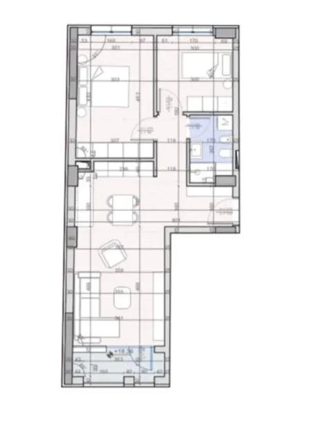 Tirane, shitet apartament 2+1+Ballkon Kati 5, 90 m² 131.515 € (Astir)