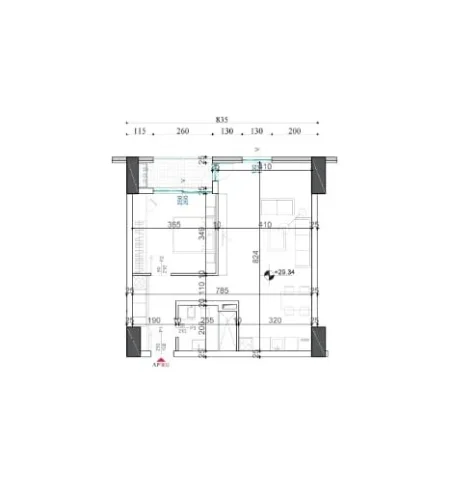 Tirane, shitet apartament 1+1+Ballkon Kati 8, 88 m² 133.000 € (Rruga Dritan Hoxha)