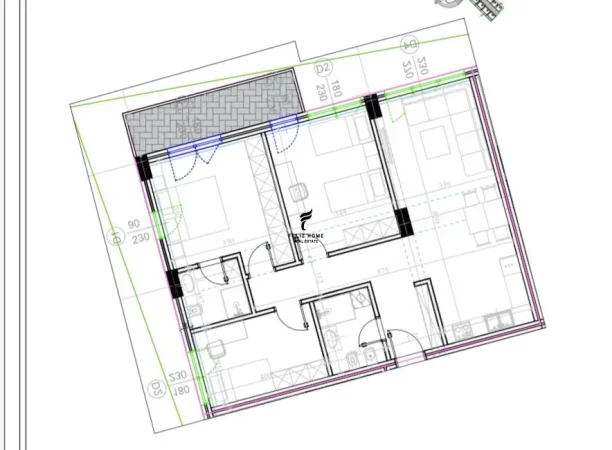 Tirane, shitet apartament 2+1 Kati 1, 130 m² 222.200 € (KODRA E DIELLIT)