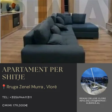 Vlore, shitet apartament 3+1+Ballkon Kati 3, 113 m² 179.000 € (Rruga Zenel Murra, Vlore)
