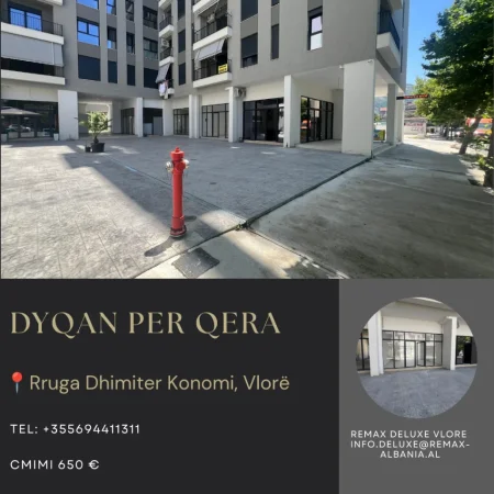 Vlore - Lungomare, jepet me qera dyqan Kati 0, 67 m² 650 € (Rruga Dhimitër Konomi, Vlore)