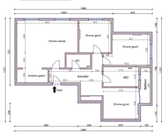 Tirane, shitet apartament 3+1+Aneks+Ballkon , 136 m² 350.000 € (komuna e parisit)