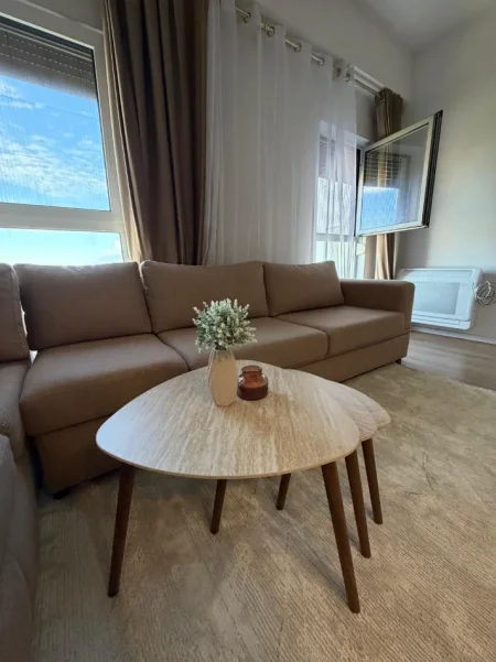Tirane, jepet me qera apartament 1+1 Kati 5, 67 m² 420 € (Ali Demi)