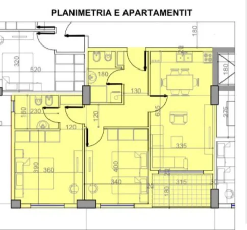 Tirane, shitet apartament 2+1+Ballkon Kati 2, 94 m² 99.380 € (Paskuqan)