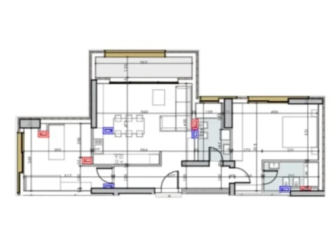 Tirane, shitet apartament 2+1+Ballkon Kati 17, 136 m² 451.729 € (Pazari I Ri)