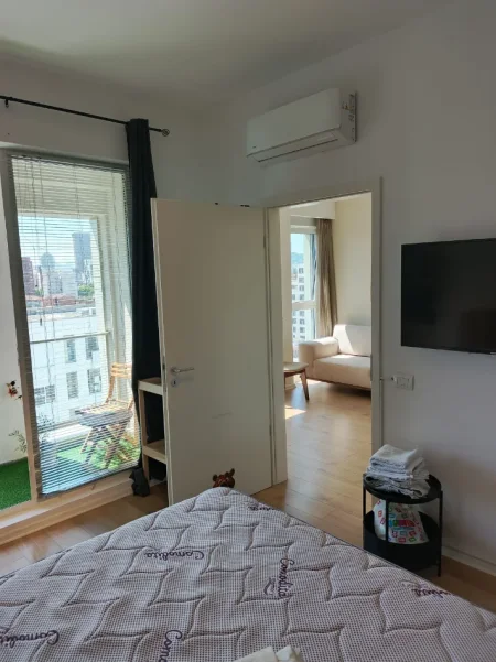 Tirane, jepet me qera apartament 1+1 Kati 8, 61 m² 780 € (Siri Kodra)