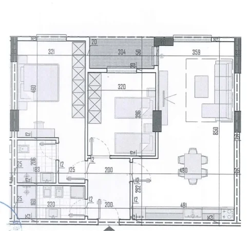 Tirane, shitet apartament 2+1 , 108 m² 119.060 € (Paskuqan, Tirana View Residence)
