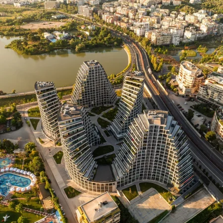 Tirane, jepet me qera zyre Kati 8, 86 m² 1.200 € (Lake View Residence)