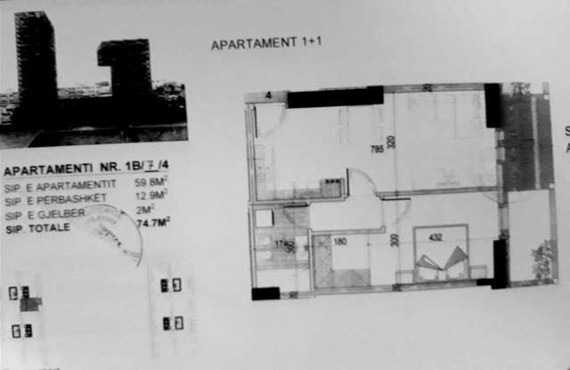 Tirane, shitet apartament Kati 7, 75 m² 1.750 Euro/m2 (Garden Building Residence)
