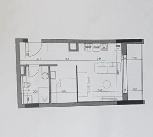 Tirane, shitet garsonier 1+1 Kati 0, 55 m² 66.000 € (Paskuqan)