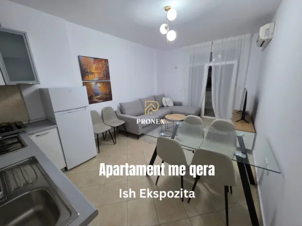 Tirane, jepet me qera apartament 1+1 Kati 4, 62 m² 650 € (Ish Ekspozita)