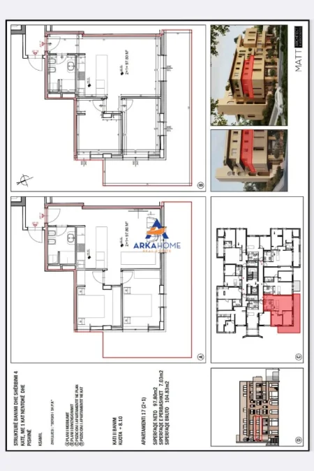 Ksamil, shitet apartament 2+1+Ballkon Kati 2, 105 m² 3.150.000 € 