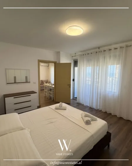 Durres, jepet me qera apartament 1+1 , 58 m² 450 € (Shkembi i Kavajes)