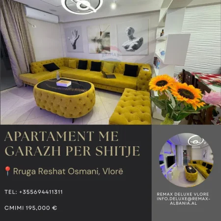 Vlore - Lungomare, shitet apartament 1+1+Ballkon Kati 1, 74 m² 195.000 € (Rruga Reshat Osmani, Vlore)