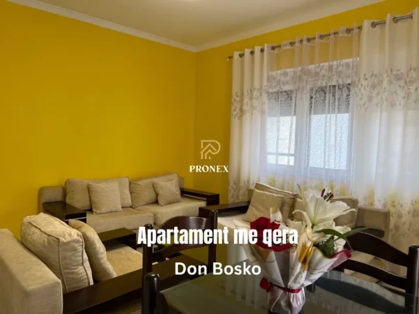 Tirane, jepet me qera apartament 2+1 Kati 4, 90 m² 600 € (Don Bosko)