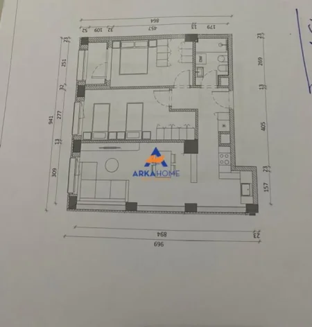 Tirane, shitet apartament 2+1+Ballkon Kati 1, 92 m² 148.300 € 