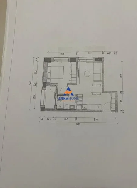 Tirane, shitet apartament 1+1+Ballkon Kati 3, 52 m² 83.400 € 