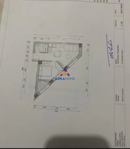 Tirane, shitet apartament 1+1+Ballkon Kati 2, 54 m² 86.400 € 
