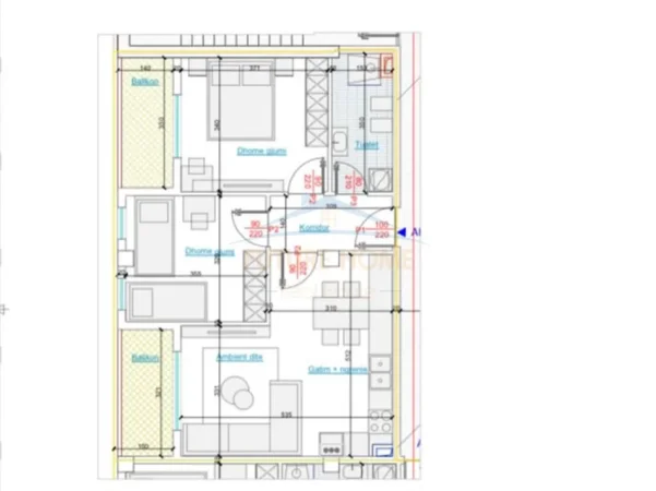 Tirane, shitet apartament 2+1 Kati 1, 85 m² 144.670 € (Spitali Amerikan 3)