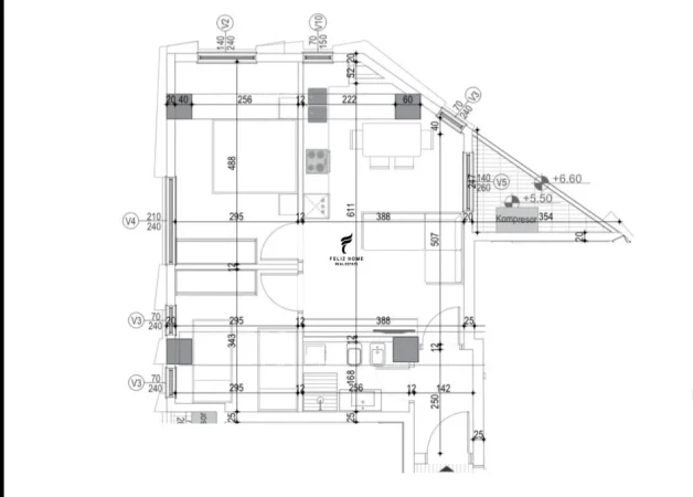 Tirane, shitet apartament 2+1 Kati 1, 80 m² 266.000 € (KOMUNA E PARISIT)