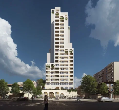 Tirane, shitet apartament 1+1+Ballkon Kati 19, 73 m² 275.000 € (Pazari i Ri, AFA TOWER)
