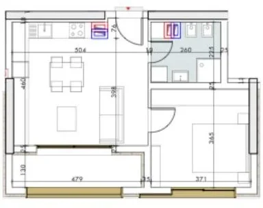 Tirane, shitet apartament 1+1+Ballkon Kati 19, 73 m² 275.000 € (Pazari i Ri, AFA TOWER)