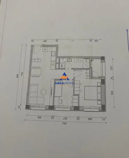 Tirane, shitet apartament 1+1+Ballkon Kati 2, 85 m² 136.640 € 