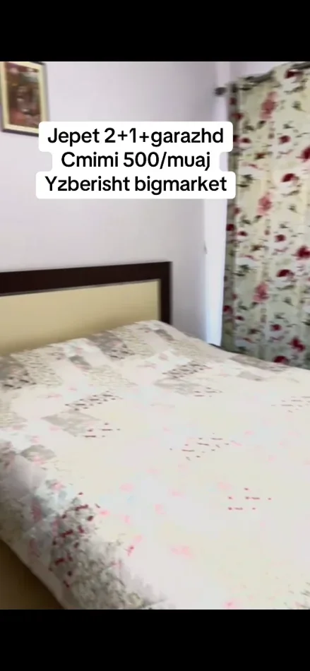 Tirane, jepet me qera apartament 2+1+Ballkon Kati 5, 90 m² 550 € (Yzberisht)