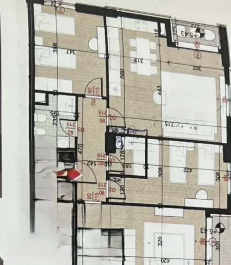 Tirane, shitet apartament 1+1 , 67 m² 106.000 € (fresk)