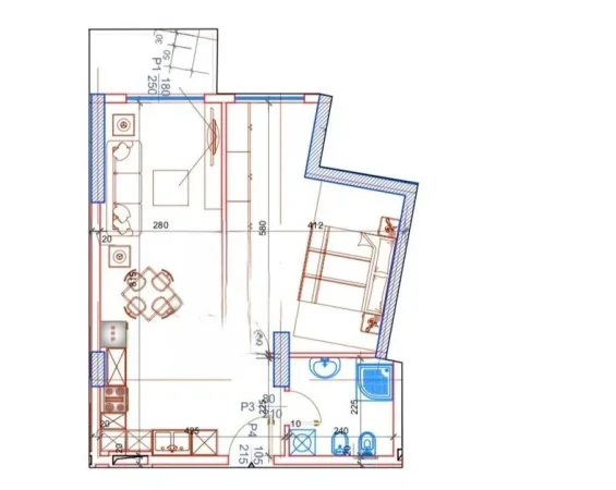 Tirane, shitet apartament 1+1 Kati 3, 70 m² 83.000 € (paskuqan)