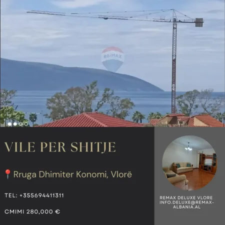 Vlore - Lungomare, shitet Vile Vile 2 Katshe , 217 m² 280.000 € (Rruga Dhimitër Konomi, Vlore)