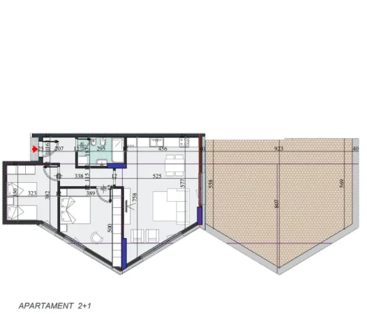 Shitet Ap: ✨️ 2+1+1Wc & Verandë - Colonnade Rezidence 🟤(171.5m² )-📍Rr. Dritan Hoxha - 480m nga ZOGU ZI🔥 Kati 14 | Çmimi: 248.500€ 💥
