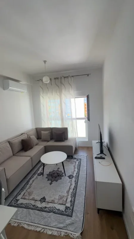 Tirane, jepet me qera apartament 1+1 Kati 8, 70 m² 450 € (Ali Demi)