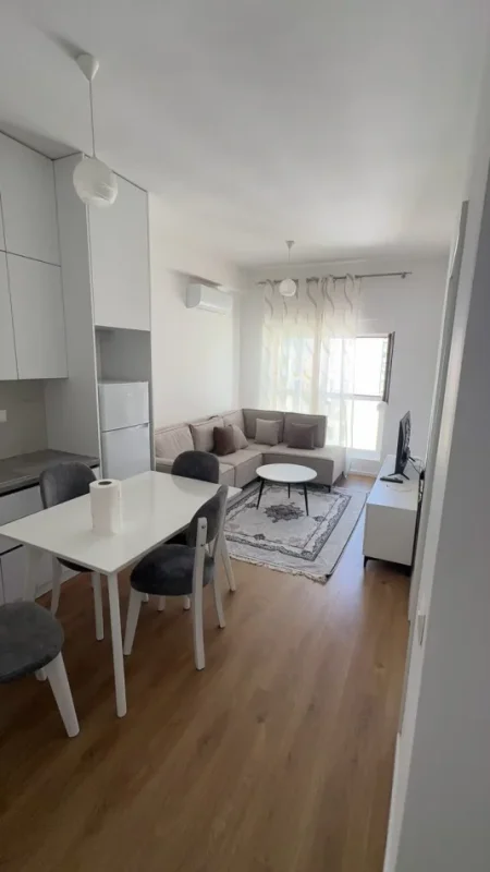 Tirane, jepet me qera apartament 1+1 Kati 8, 70 m² 450 € (Ali Demi)