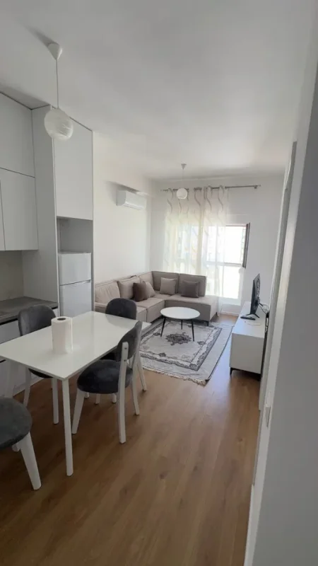 Tirane, jepet me qera apartament 1+1 Kati 8, 70 m² 450 € (Ali Demi)