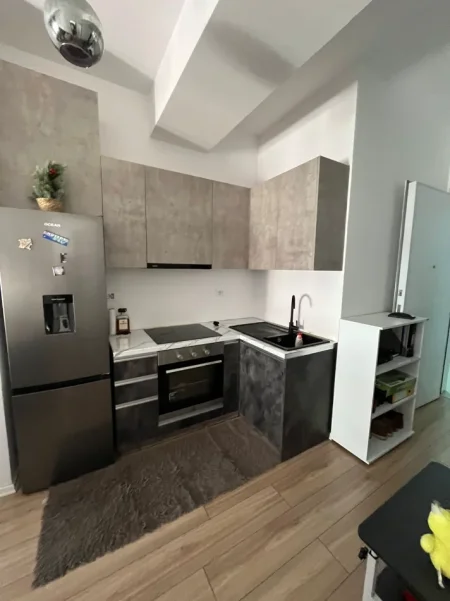 Tirane, jepet me qera apartament 1+1 Kati 8, (Ali Demi)