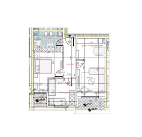 Tirane, shitet apartament 2+1+Ballkon Kati 7, 89 m² 129.479 € (Yzberisht)