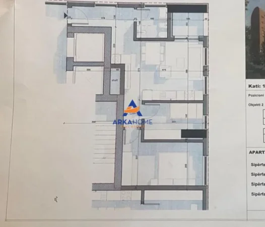 Tirane, shitet apartament 2+1+Ballkon Kati 8, 80 m² 120.600 € 