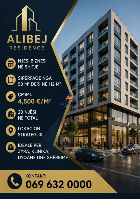 Tirane, shitet ambjent biznesi Kati 0, 112 m² 